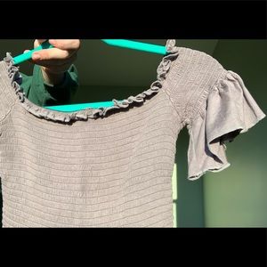 Smocked off the shoulder top